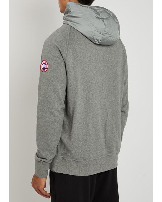 Canada Goose Gray Hybridge Huron Hooded Shell And Cotton Jacket for men