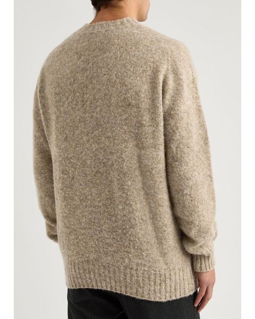 Sunspel Natural Shetland Wool Jumper for men