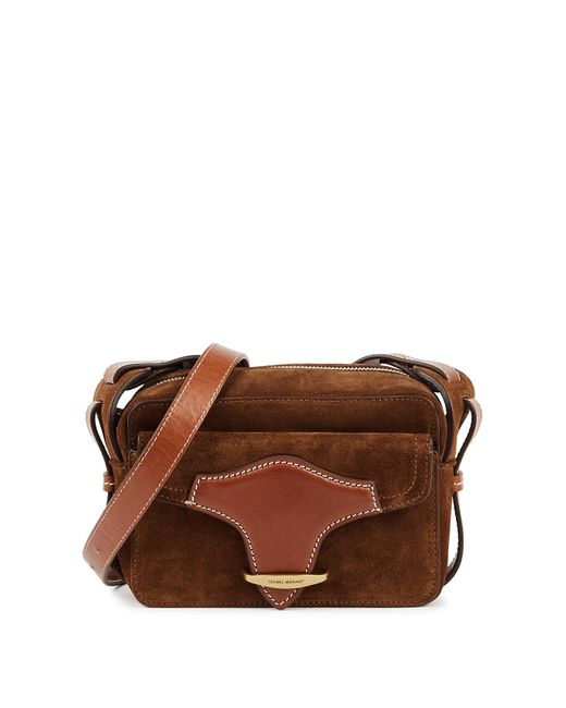 Isabel Marant Brown Wasy Suede Cross-Body Bag