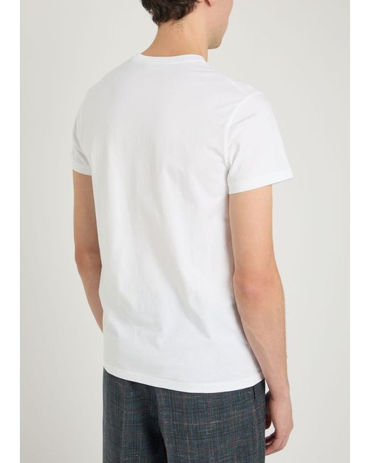Jil Sander White Cotton T-Shirt for men