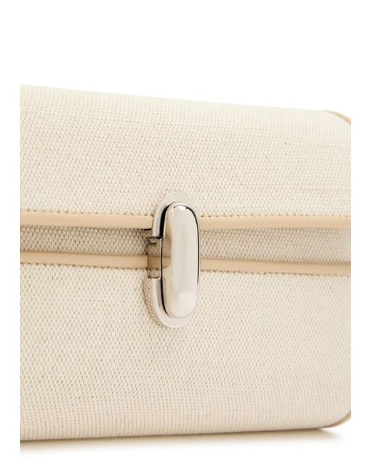 SAVETTE Natural Symmetry Canvas And Leather Mini Bag