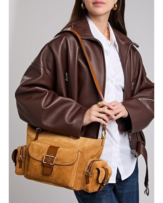 Chloé Brown Suede Camera Bag