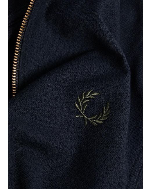 Fred Perry Blue Logo-Embroidered Cotton Polo Shirt for men