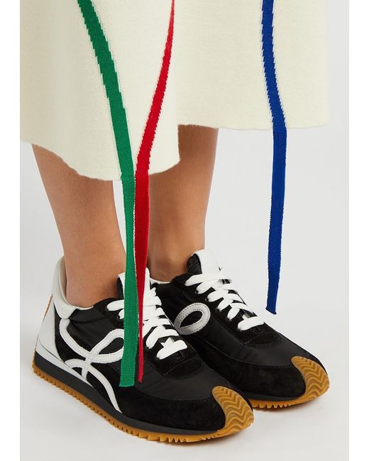 Loewe Black Flow Runner Panelled Sneakers
