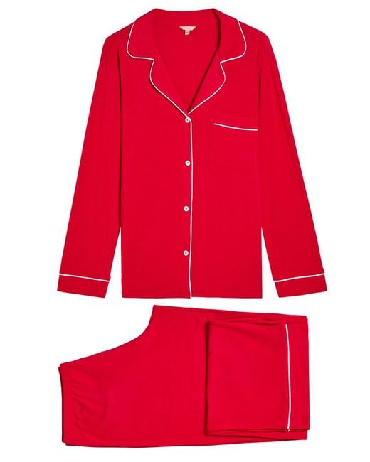 Eberjey Red Gisele Jersey Pyjama Set