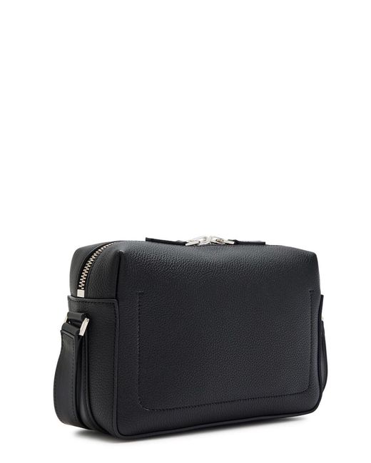 Tom Ford Black Grained Leather Camera Bag for men