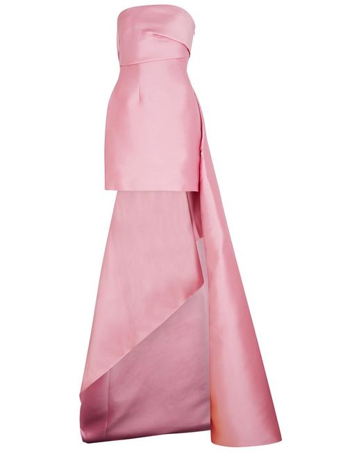 Solace London Pink Meyer Satin Mini Dress