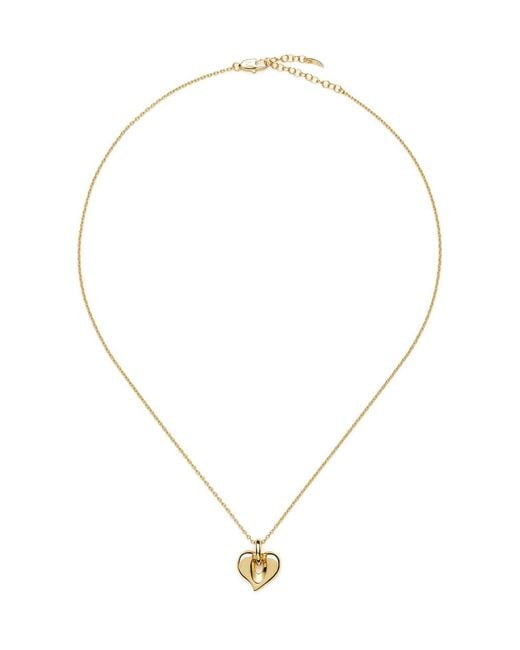 Missoma Metallic Molten Heart-Plated Necklace