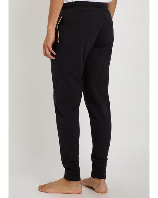 Paul Smith Black Tapered-Leg Jersey Sweatpants for men