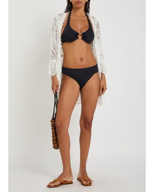 Melissa Odabash Black Brussels Halterneck Bikini Top