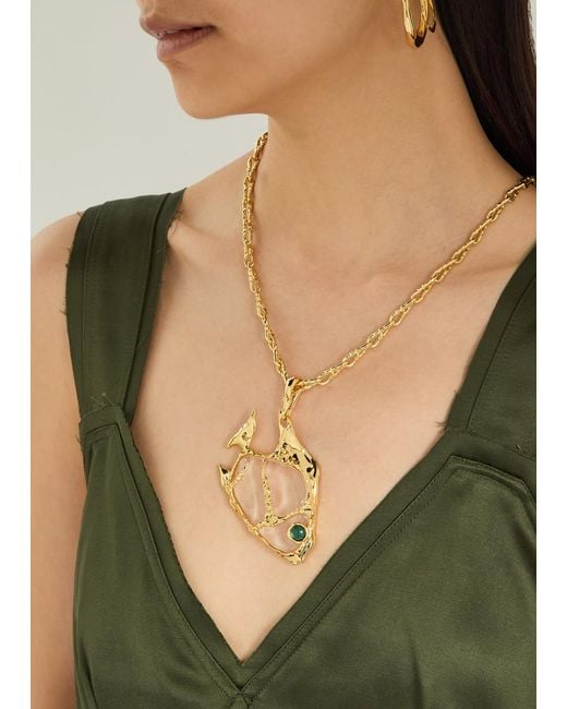 Alexis Metallic Angelfish 14Kt-Plated Necklace