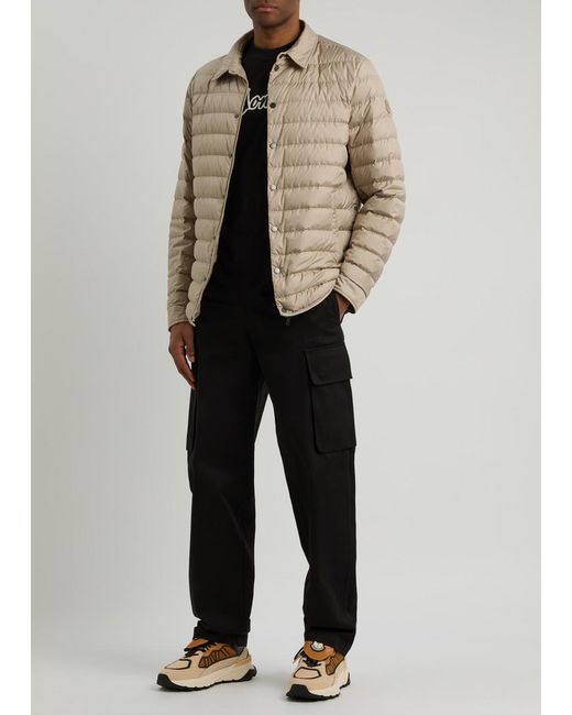Moncler Natural Bourdon Quilted Shell Jacket for men