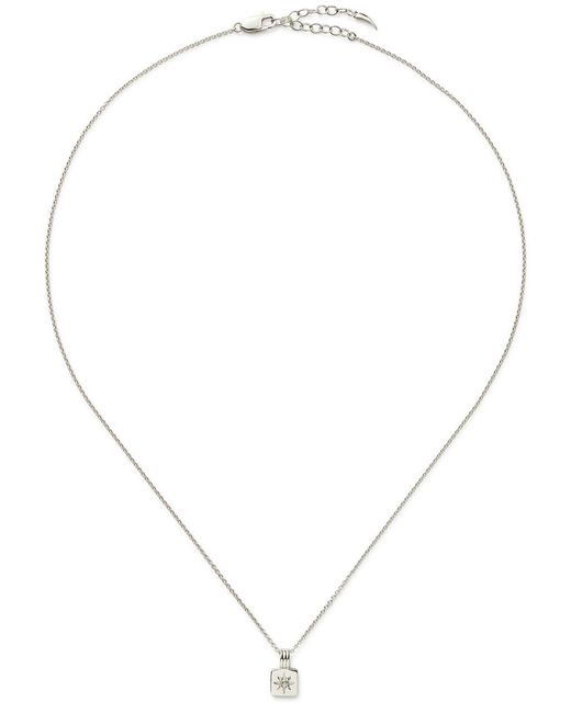 Missoma White Mini Star Ridge Sterling Necklace