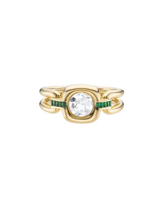 V By Laura Vann Metallic Gaia 18Kt Vermeil Ring