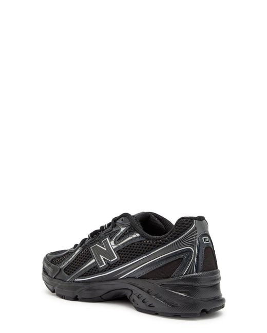 New Balance Black 740 Panelled Mesh Sneakers