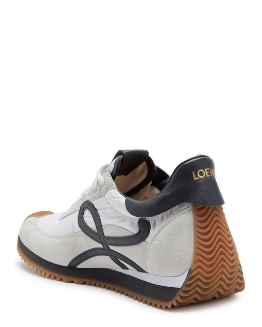 Loewe White Flow Runner Panelled Nylon Sneakers for men