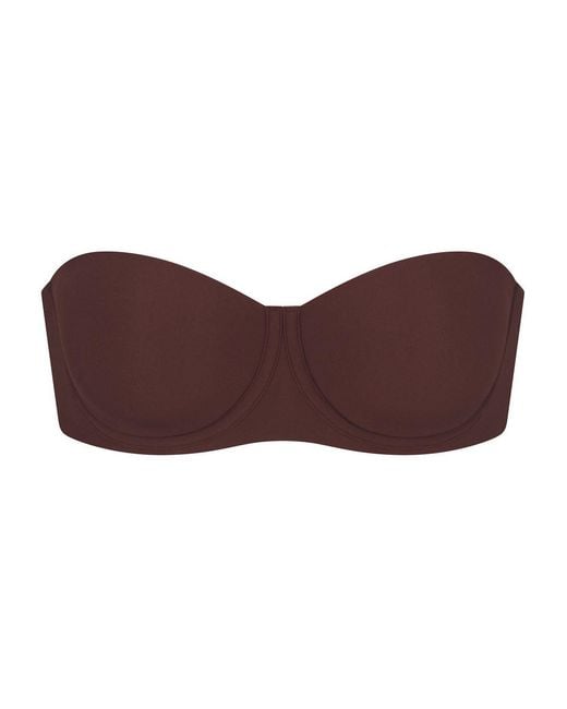 Skims Brown Strapless Bra