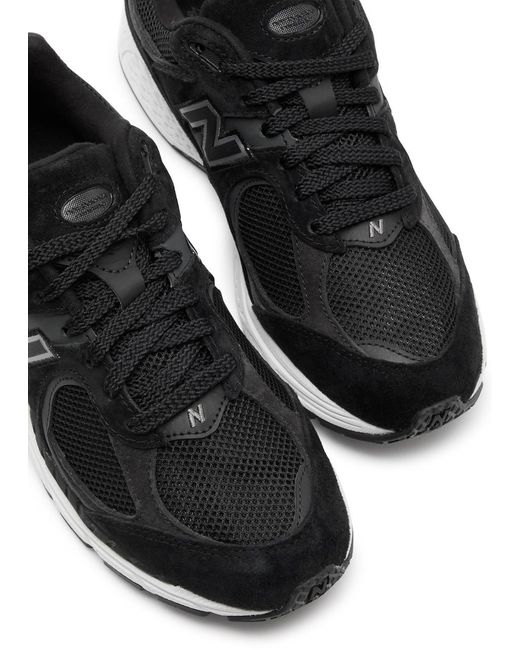 New Balance Black 2002R Panelled Mesh Sneakers
