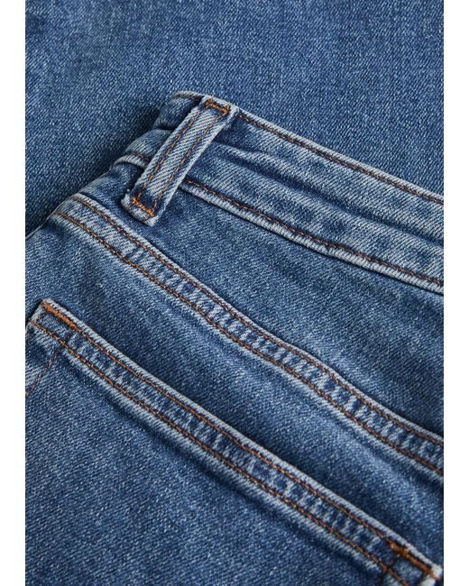 Reformation Blue Elton Straight-Leg Jeans