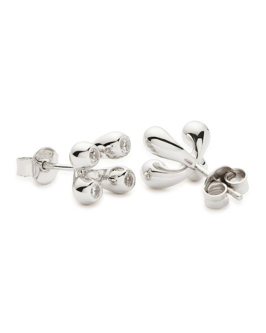 Missoma White X The Flag Twins Atom Sterling Stud Earrings