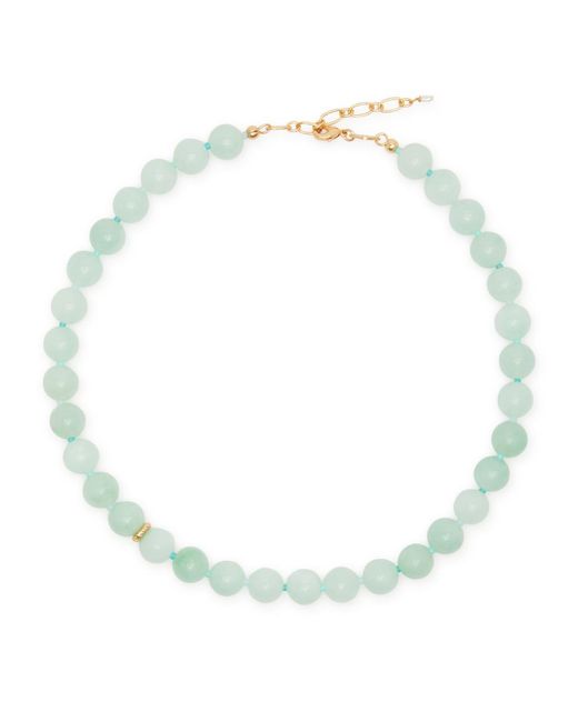 Anni Lu White Seafoam 18kt Gold-plated Beaded Necklace