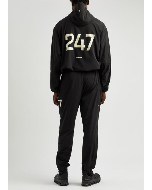 Represent Black 247 Hooded Shell Jacket for men