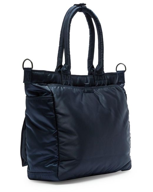 Porter-Yoshida and Co Blue Tanker Nylon Tote Bag for men