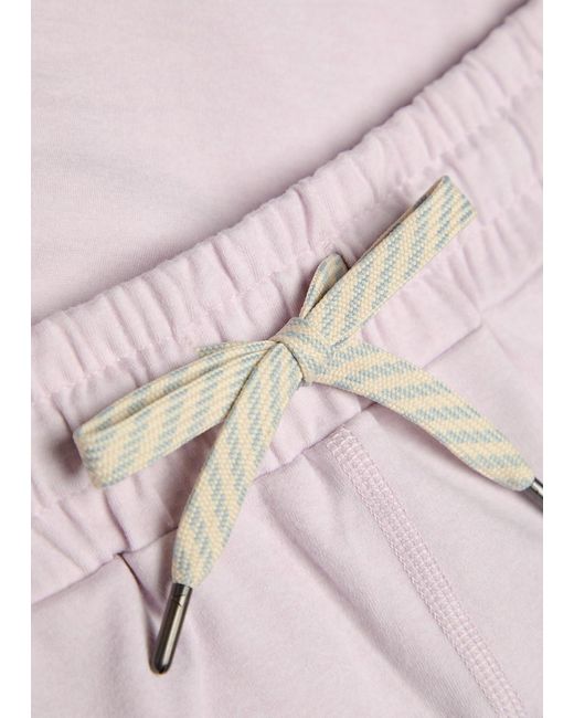 vuori Pink Performance Slubbed-Jersey Sweatpants