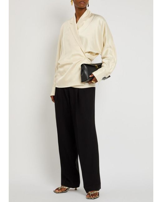 Totême Blue Straight-Leg Twill Trousers
