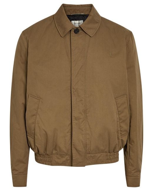 Saint Laurent Brown Quilted Cotton Jacket for men