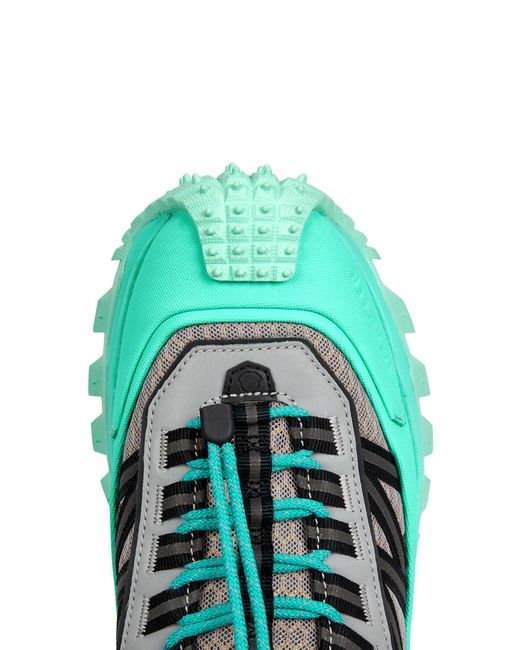 Moncler Green Trailgrip Panelled Gore-tex Sneakers