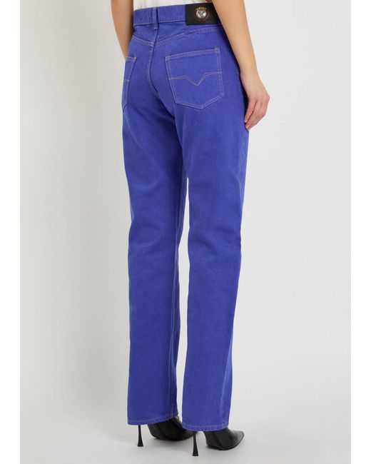 Versace Blue Straight-Leg Jeans