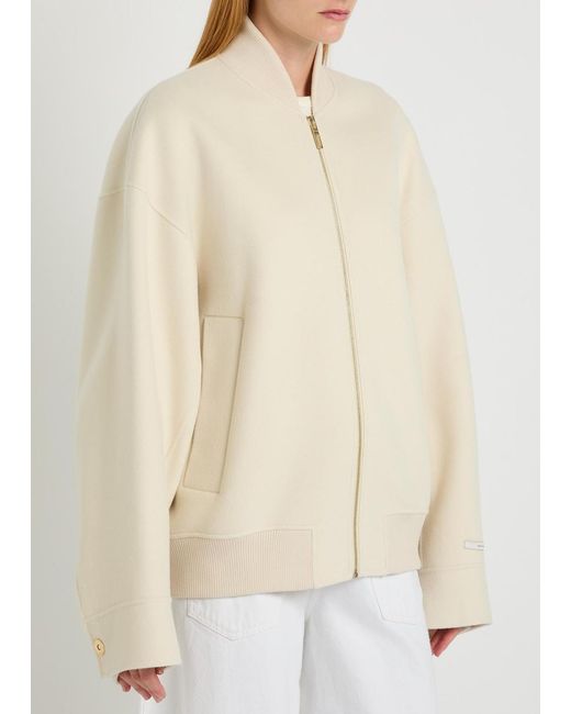 Sportmax Natural Short Wool Coat