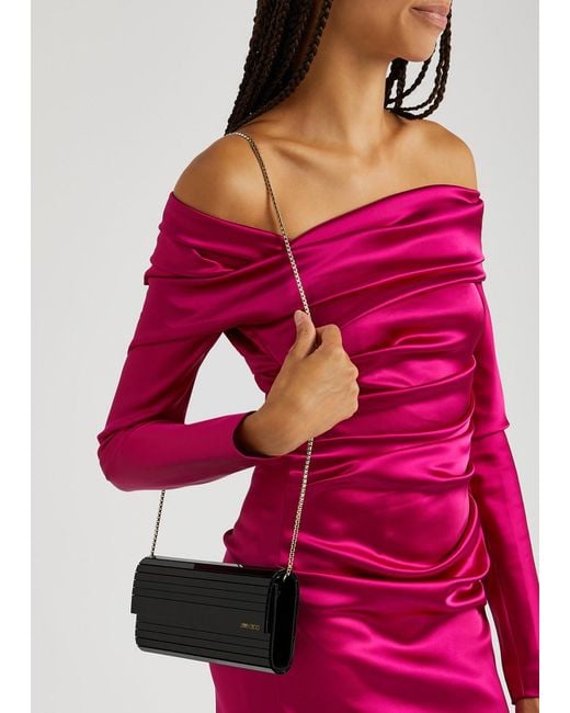 Jimmy Choo Black Sweetie Acrylic Clutch