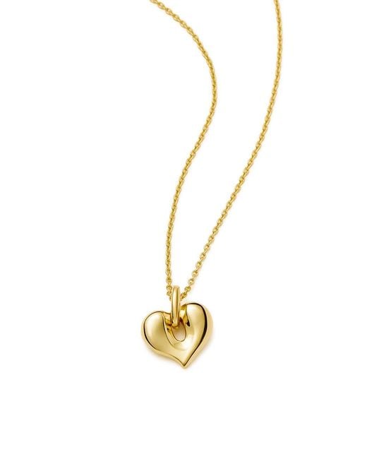 Missoma Metallic Molten Heart-Plated Necklace