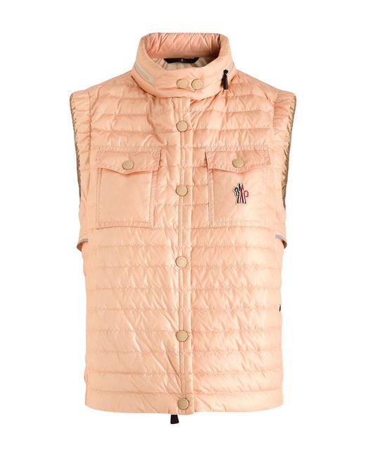Moncler Pink Gumiane Shell Gilet