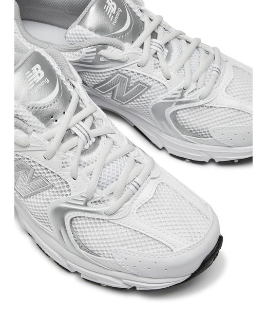 New Balance White 530 Panelled Mesh Sneakers