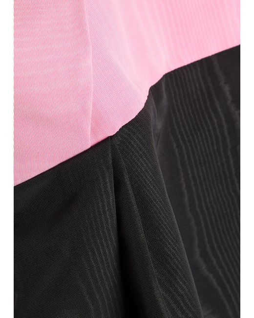 Rebecca Vallance Black Amaro Off-The-Shoulder Taffeta Maxi Dress