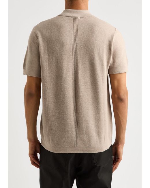 PAIGE Natural Mendez Knitted Cotton-Blend Shirt for men