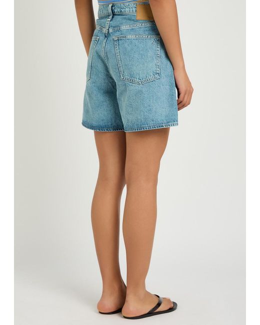 Rag & Bone Blue Kaia Denim Shorts