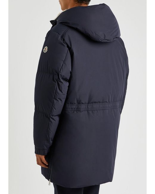Moncler Blue Truyere Quilted Shell Parka for men