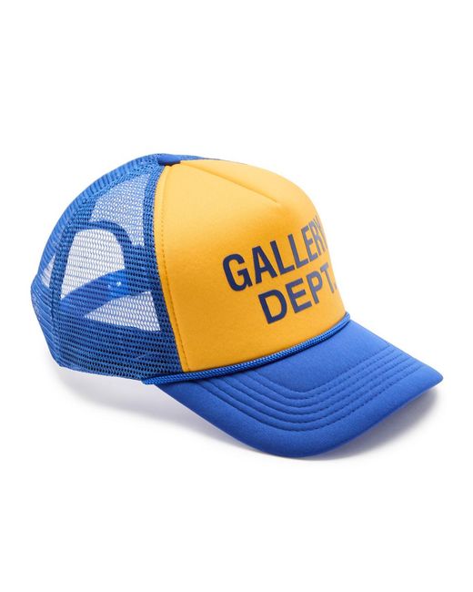 GALLERY DEPT. Blue Logo-Print Trucker Cap for men