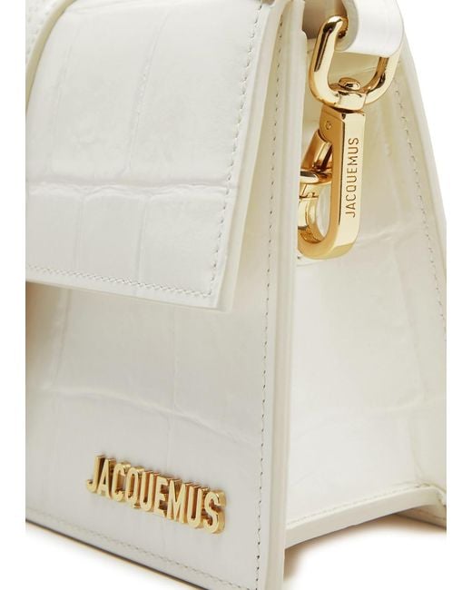Jacquemus Natural Le Grande Bambino Leather Top Handle Bag