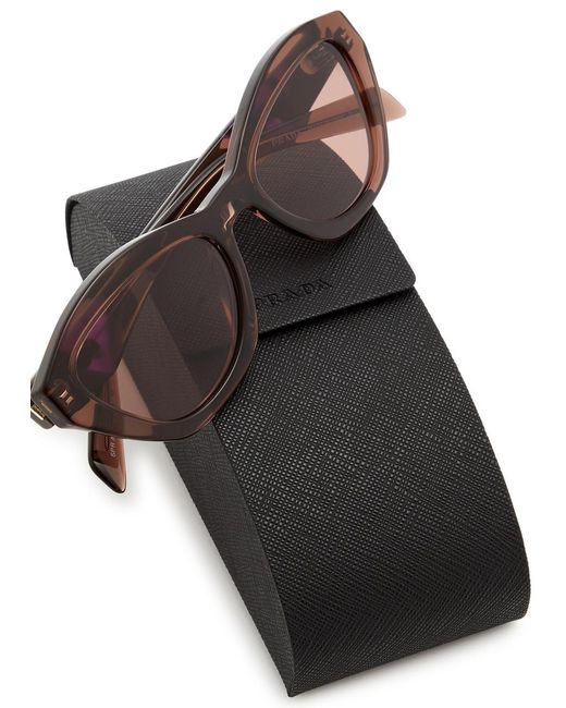 Prada Brown Cat-eye Sunglasses