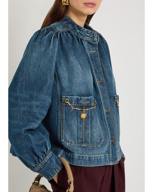 Chloé Blue Capsule Embellished Jacket