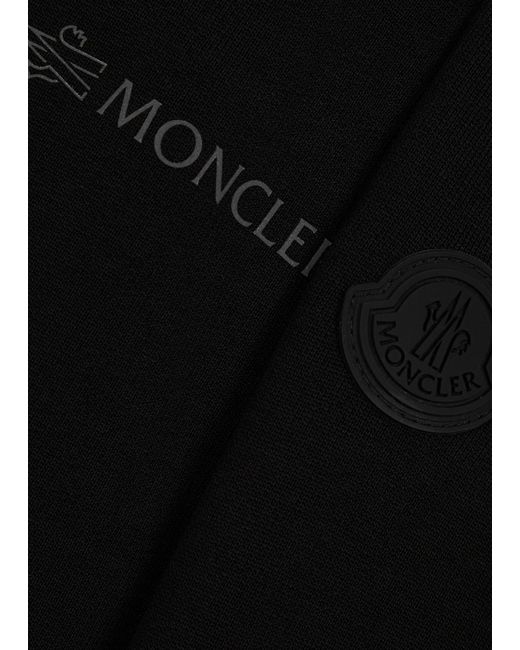 Moncler Black Belted Logo Cotton Jumper Dress