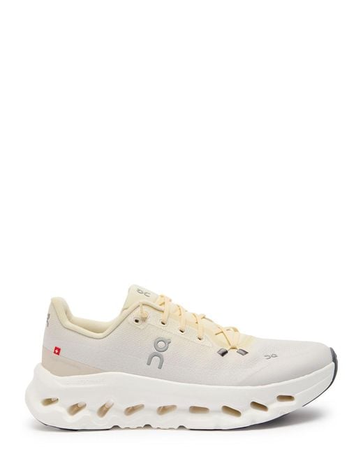 On Shoes White Cloudtilt Jacquard Mesh-Knit Sneakers