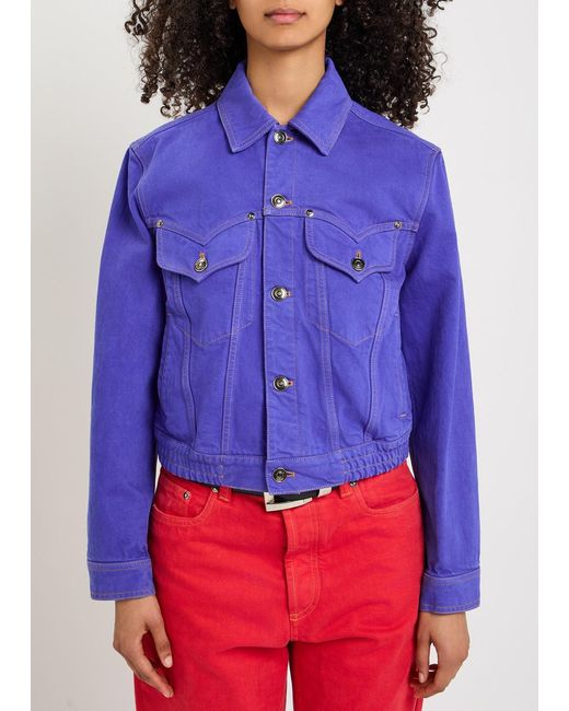Versace Blue Blouson Denim Jacket