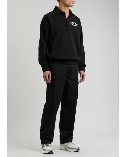 Givenchy Black Straight-Leg Cotton Cargo Trousers for men