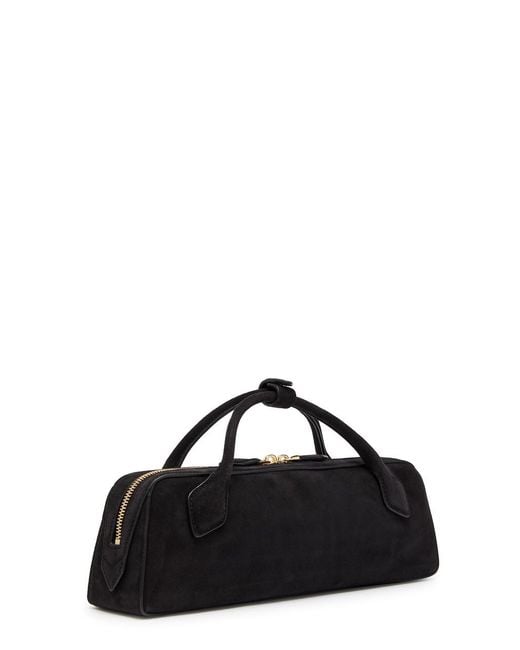Alaïa Black Le Teckel Suede Clutch
